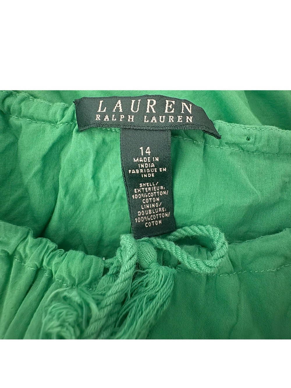Lauren Ralph Lauren Green Sleeveless Tiered Maxi Dress - Picture 4 of 4